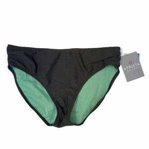 NEW Athleta swim bikini bottom size M gray